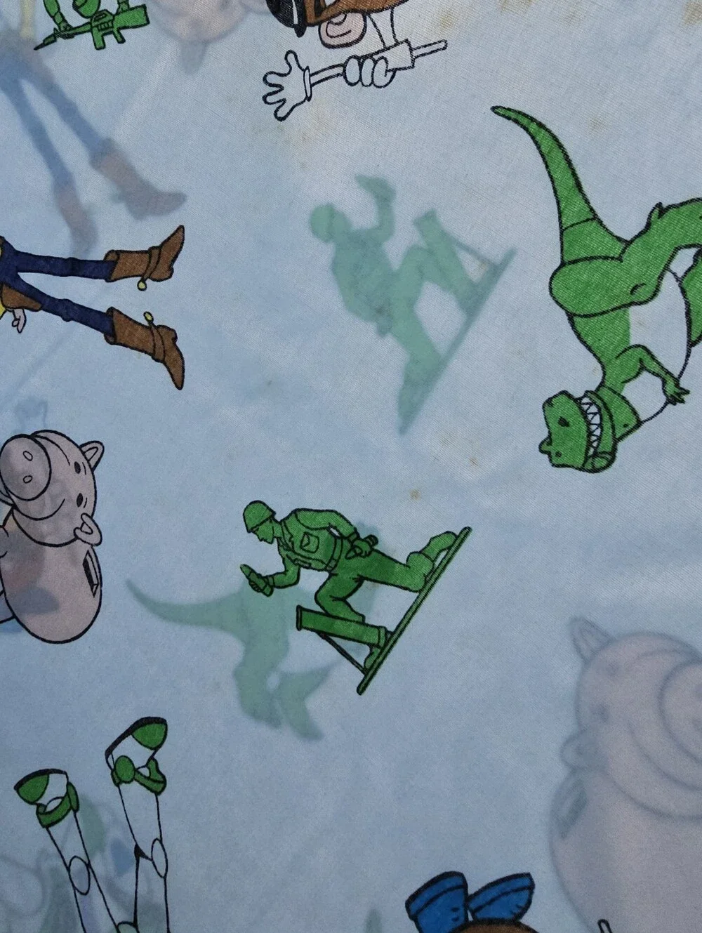 1995 Hasbro Disney Toy Story Twin Sheet Set - Flat & Fitted - Vintage